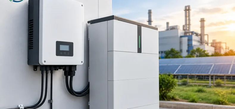 Solar Inverter Versus Battery Control for Industry
