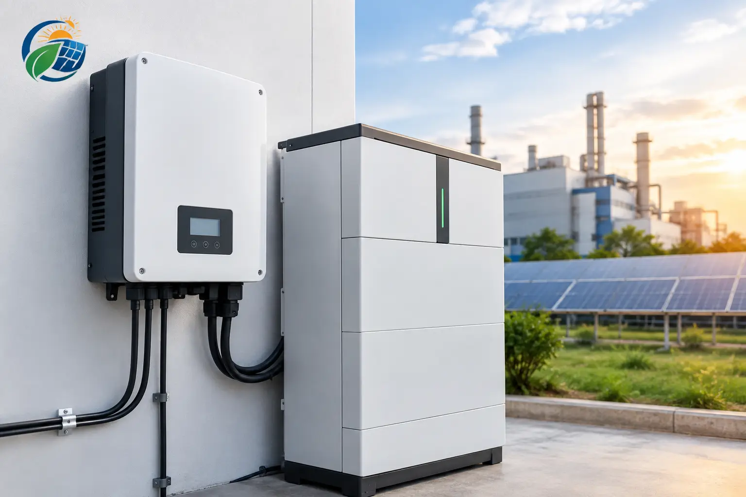 Solar Inverter Versus Battery Control for Industry
