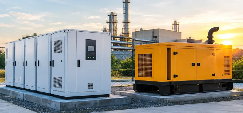 BESS Dispatch Versus Diesel Generators for Industry